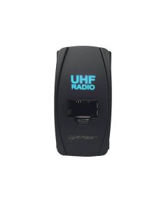Lightforce CBRJ45UC RJ45 Universal Carling Style UHF Passthrough Connector - Cyan