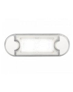Hella  98085515 DuraLED Flush Mount Courtesy Lamp - Low Profile (White Light )