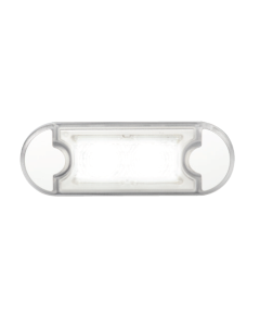 Hella 98085510 DuraLED Flush Mount Courtesy Lamp - Low Profile (White Light)
