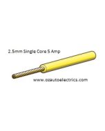 Yellow Single Core Cable 3mm - Cut to Length