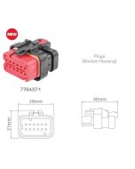 TE Connectivity AMPSEAL 16  776437-1 12 Circuit Plug Connector