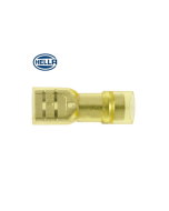 Hella PC Fully Insulated Female Blade Terminals - Yellow (Pack of 10) (8208) 
