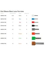IONNIC A00752/100 END SLEEVE Boot Lace Ferrules BLUE 0.75mm2