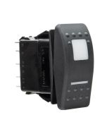 Ionnic R508-12R-XX Carling Contura R Series Rocker Switch - Off-(Mom On) SPST, Red LED, 12V, Printed Symbol (Specify)