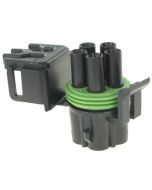 Delphi 12034342 5 Way Black Weather Pack Tower Sealed Male Connector Assembly (Bag of 10)