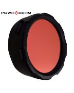 Powa Beam F63-R Red Torch Filters 63mm - Powa Beam Meteor S1