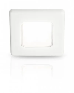 Hella 2JA015014011 EuroLED 75 Square, White Plastic Rim -12V DC (White Lamp)