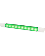 Hella 2JA980881902 LED Courtesy Surface Mount Strip Lamp - 24V (Green Light)
