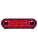 Hella Narrow Rim LED Courtesy Lamp - Red, 12V DC (95951031)