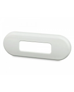 Hella 95968601 Rectangular Rim - White Plastic