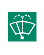 Hella 9XT713630121 Symbol Card - Green with "Window Wiper/Wash" Symbol