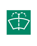 Hella 9XT713630131 Symbol Card - Green with "Windscreen Wash" Symbol