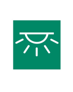 Hella 9XT713630271 Symbol Card - Green with "Interior Lighting High" Symbol
