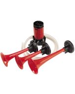 Hella Air Horn Kit - Triple Trumpet, 12V DC (6007) 