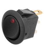 Hella 4448 Compact Off-On Rocker Switch - Red LED, 12V DC