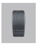 Ionnic R101 Carling Contura R Series Rocker Switch - On-Off-On SPDT, Non-Illuminated, 12-24V