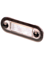 Hella 2XT959510851 White LED Oblong Courtesy Lamp (10-33V DC, Wide Rim)